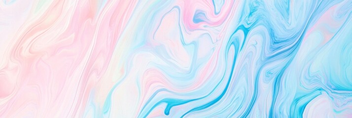 Fototapeta premium Ethereal Abstraction: Dreamy Marble Patterns in a Delicate Tapestry of Soft Blues and Pinks for the Perfect Background and Creative Design Canvas