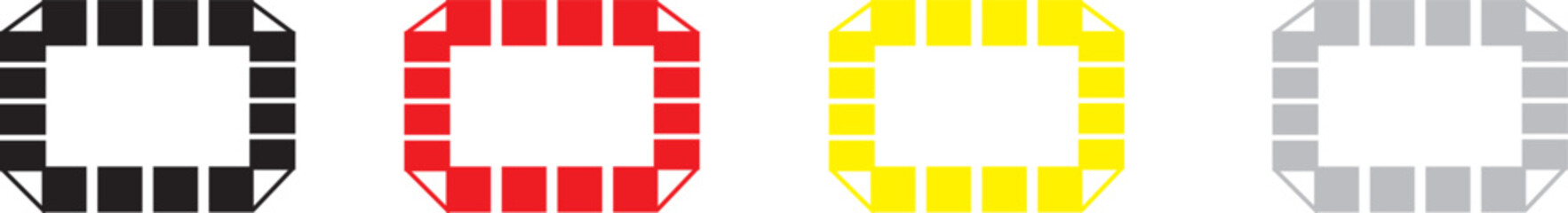 Obraz premium Vintage frames with white background. Decorative frame in vector