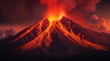 Eruption of a Volcano