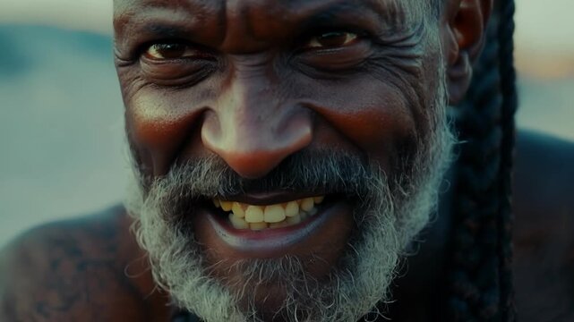 The strength and power of a dwarfs clenched jaw a symbol of his unyielding spirit.