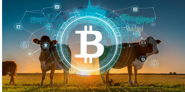 relacion entre bitcoin y la ganaderia, inversiones teconogicas y el campo, vacas y criptomonedas
