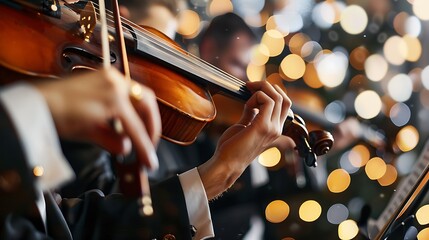 musicians playing classical instruments at a special and very formal event
