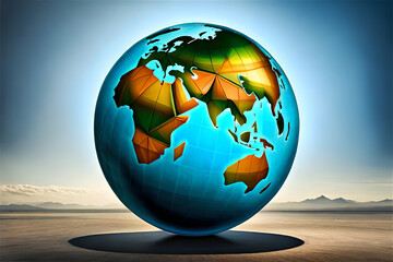 Fototapeta premium adventure climbing high wire park - people on course in mountain helmet