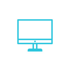Display icon. Isolated on white background. From blue icon set