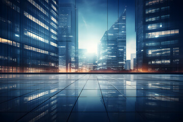 Modern Office Buildings background illustration