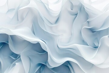 Fototapeta premium Abstract Blue and White Wavy Fabric Texture