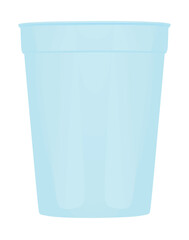 Cardboard or plastic coffee cup. vector illustration