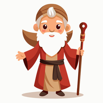 recommend clip art: Moses holding wooden staff