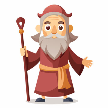 recommend clip art: Moses holding wooden staff
