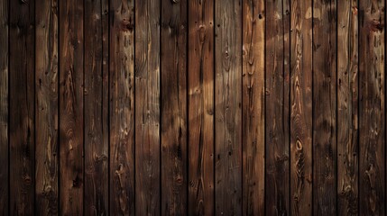 Naklejka premium Old brown wooden wall background photo, Retro dark brown wooden wall, Natural pattern board floor, Vintage antique table background frame, Hardwood, Softwood