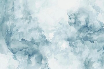 Obraz premium Abstract Watercolor Painting in Blue and White Hues