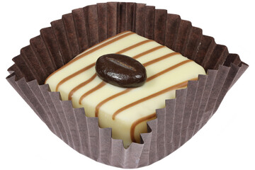 petit four isolated on white background