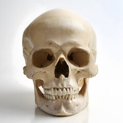 Obraz premium skull white background