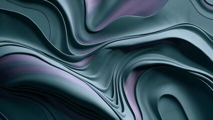 Fototapeta premium An abstract textured liquid marbling art background with wavy embossed lines. Interior decoration, wallpaper pattern