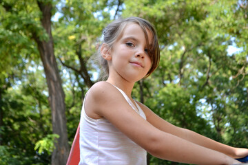 Naklejka premium adventure climbing high wire park - people on course in mountain helmet