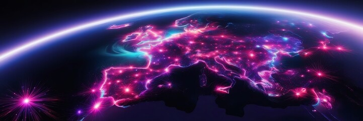 Earth technology structure. Internet and technology worldwide global. development, as innovation drives progress, connecting the world and reshaping the future