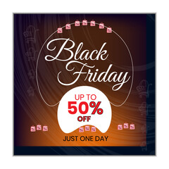Free vector modern & Minimalist black Friday design
