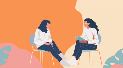 Mentorship Moments: A mentor and student engaged in discussion or guidance with space for mentoring tips or encouragement