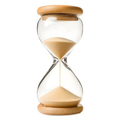Vintage Hourglass Isolated on white Background