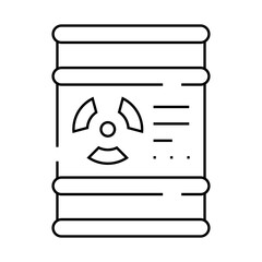 barrel of oil line icon vector. barrel of oil sign. isolated contour symbol black illustration