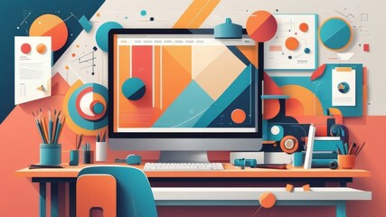 illustration of an background