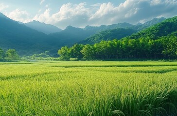 Good morning scene wallpaper background photo

