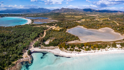 Naklejka premium Brandinchi beach, Sardinia island, Italy