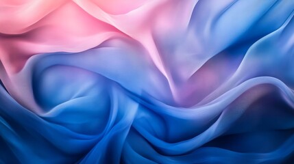 Obraz premium Abstract flow of pink and blue silk