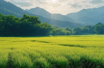 Fototapeta premium Good morning scene wallpaper background photo