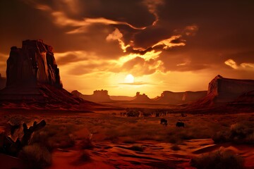 Wild west wallpaper golden hour 
