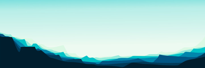 landscape mountain scenery vector illustration good for tourism, advertising, ads, business, wallpaper, background template, and backdrop design