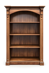 Bookshelf isolated on white background