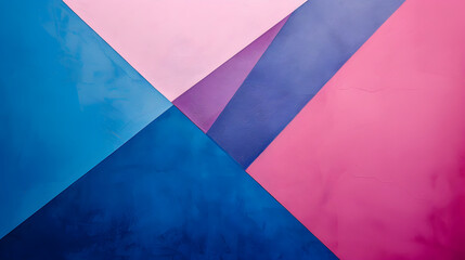 Muted pink and cerulean blue color block