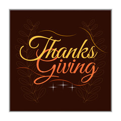 Thanksgiving social media post design template

