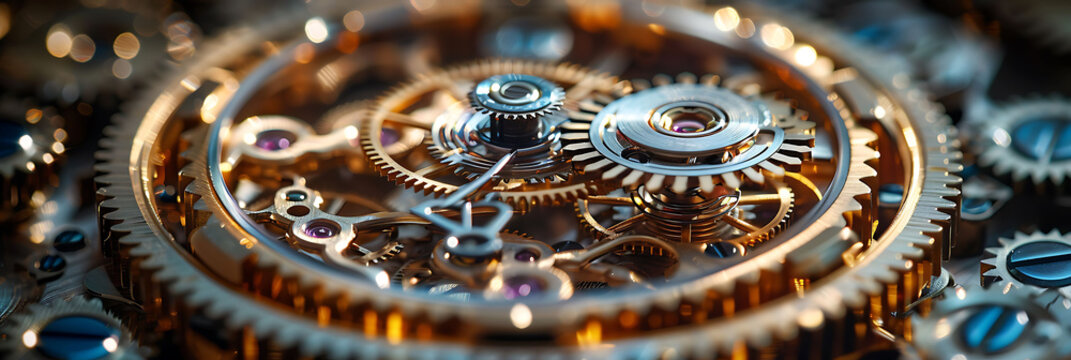 Examining intricate gear of grandfather clock Describe harmonious motion of pendulum escapement regulated classical mechanic illustrating how principle of inertia conservation of energy ensure precise