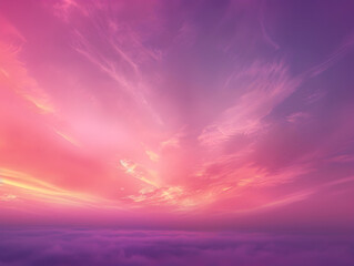 Obraz premium Mystical dawn gradient soft purple and pink