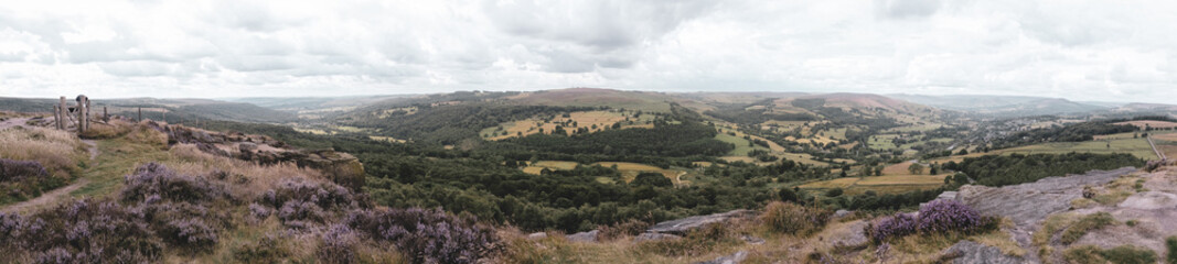 Panorama of Peak District