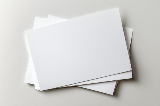 Blank paper mockup on isolated background created with generative ai