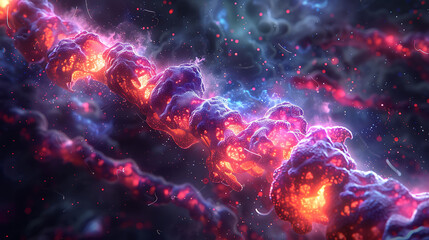Highresolution image depicting process of muscle contraction highlighting the role of actin myosin and the sliding filament theory