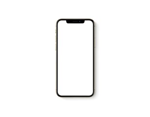 blank phone mockup on beige background create with ai