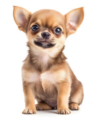 Obraz premium Small Chihuahua puppy isolated on white background