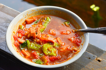 Indonesian spicy soup food seblak