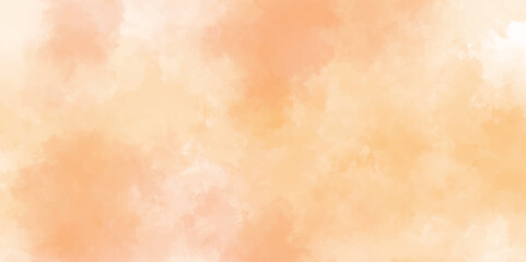 Abstract colorful background with bokeh .Delicate sepia background with paint stains watercolor texture .subtle watercolor orange gradient illustration.	