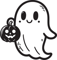 Halloween Ghost vector Design