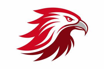 Set of icons related to mascot eagle head vector design