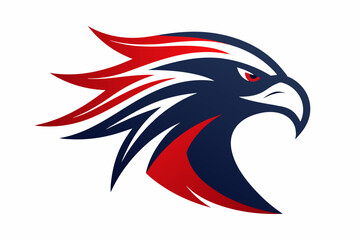 Set of icons related to mascot eagle head vector design