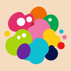 Color blobs, abstract shapes, vibrant colors, paint splatters, color splashes, fluid art, abstract art, colorful patterns, artistic expression, paint strokes, color gradients, abstract design, color s