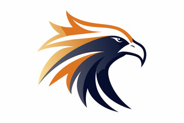 Set of icons related to mascot eagle head vector design