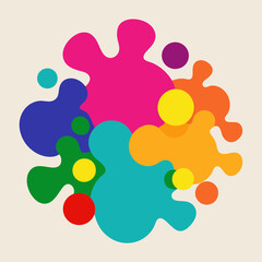Color blobs, abstract shapes, vibrant colors, paint splatters, color splashes, fluid art, abstract art, colorful patterns, artistic expression, paint strokes, color gradients, abstract design, color s