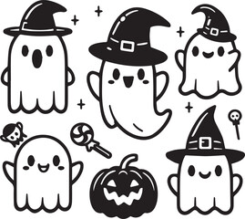 Halloween Ghost vector Design